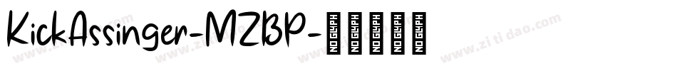 KickAssinger-MZBP字体转换