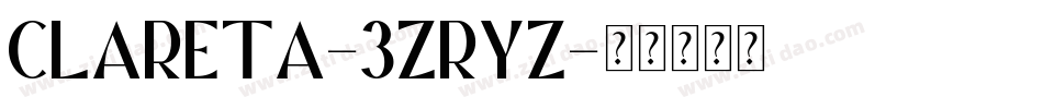 Clareta-3zRyz字体转换