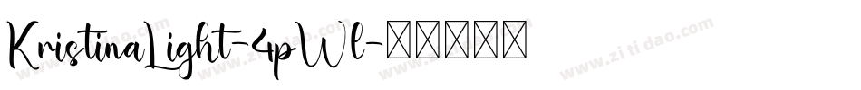 KristinaLight-4pWl字体转换