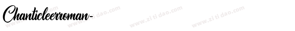 Chanticleerroman字体转换