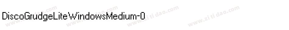 DiscoGrudgeLiteWindowsMedium-0zwv字体转换