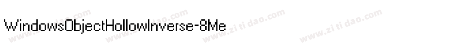 WindowsObjectHollowInverse-8Mey2字体转换