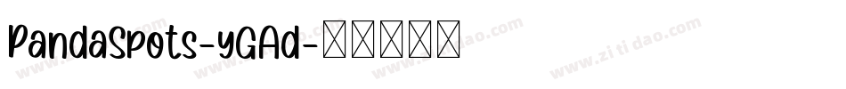 PandaSpots-yGAd字体转换