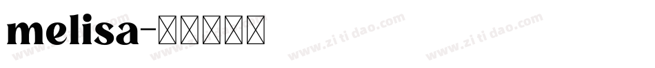 melisa字体转换