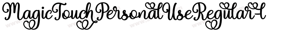 MagicTouchPersonalUseRegular-lg8Mq字体转换