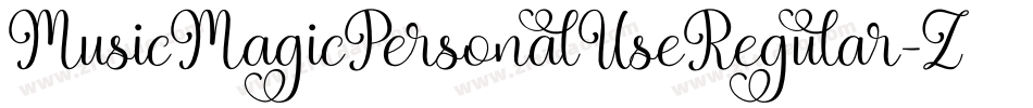 MusicMagicPersonalUseRegular-ZjpJ字体转换 MusicMagicPersonalUseRegular-ZjpJ字体转换
