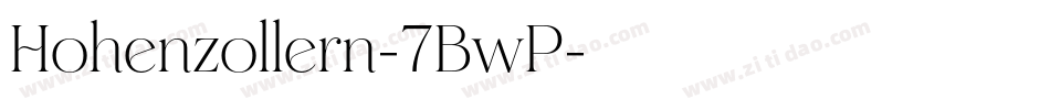 Hohenzollern-7BwP字体转换
