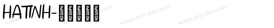 HATINH字体转换