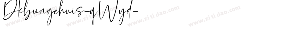 Dkbungehuis-qWyd字体转换