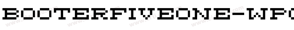 BooterFiveOne-WPG字体转换