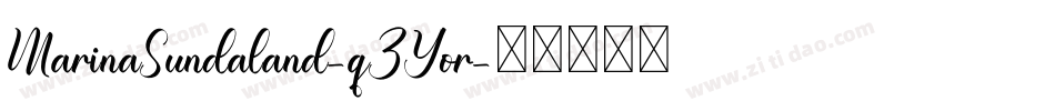 MarinaSundaland-qZYor字体转换
