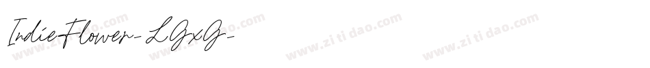 IndieFlower-LGxG字体转换