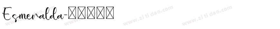 Esmeralda字体转换