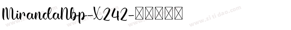 MirandaNbp-X242字体转换