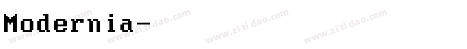 Modernia字体转换