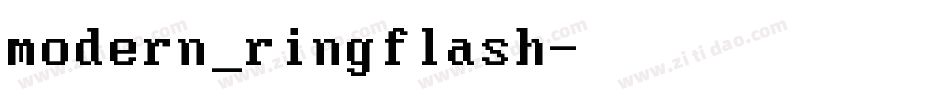 modern_ringflash字体转换