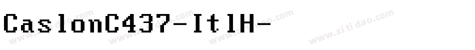 CaslonC437-ItlH字体转换