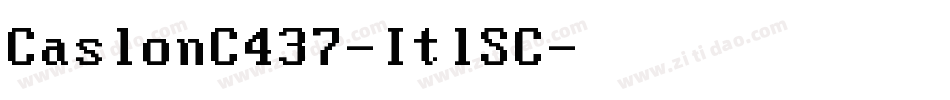CaslonC437-ItlSC字体转换
