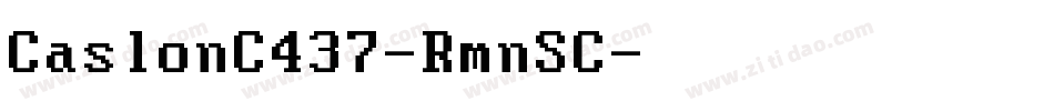 CaslonC437-RmnSC字体转换