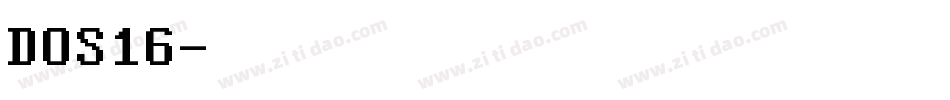 DOS16字体转换