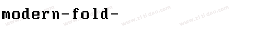 modern-fold字体转换