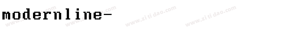 modernline字体转换
