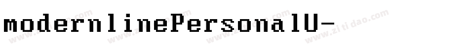 modernlinePersonalU字体转换 modernlinePersonalU字体转换