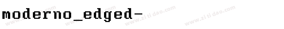 moderno_edged字体转换