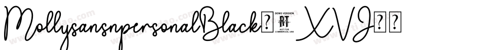 MollysansnpersonalBlack-8XVJ字体转换