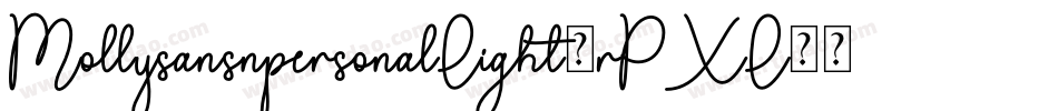 MollysansnpersonalLight-rPXL字体转换