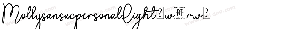 MollysansxcpersonalLight-w4rw字体转换