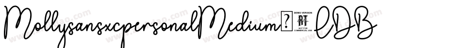 MollysansxcpersonalMedium-7LDB字体转换