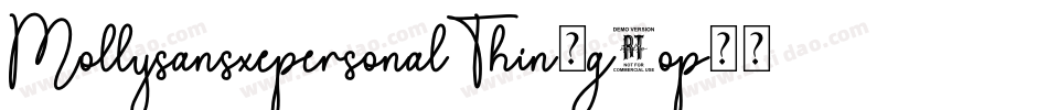 MollysansxepersonalThin-g8op字体转换