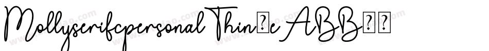 MollyserifcpersonalThin-eABB字体转换