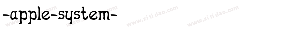 -apple-system字体转换