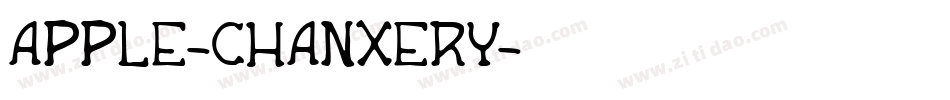 APPLE-CHANXERY字体转换