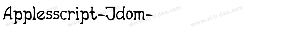 Applesscript-Jdom字体转换