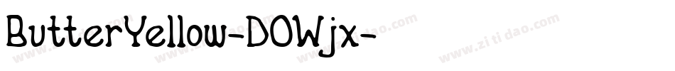 ButterYellow-DOWjx字体转换