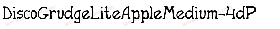 DiscoGrudgeLiteAppleMedium-4dPB字体转换