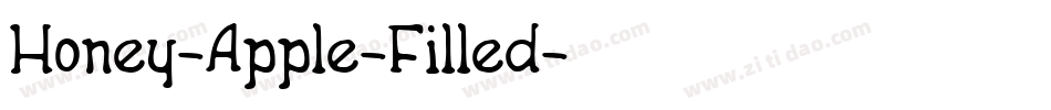 Honey-Apple-Filled字体转换