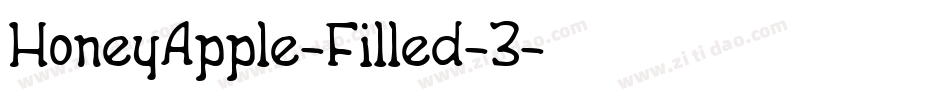 HoneyApple-Filled-3字体转换