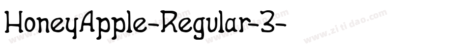 HoneyApple-Regular-3字体转换