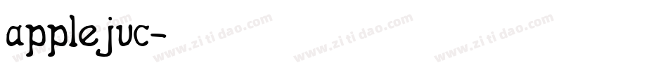 applejuc字体转换