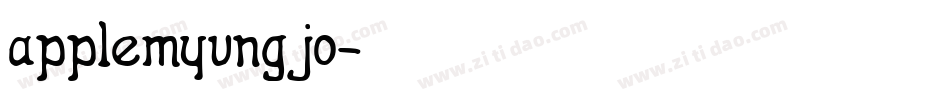 applemyungjo字体转换