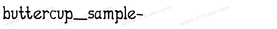 buttercup_sample字体转换