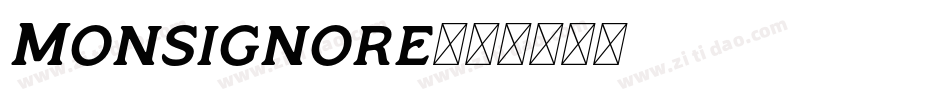 Monsignore字体转换