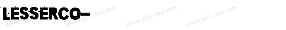 LESSERCO字体转换