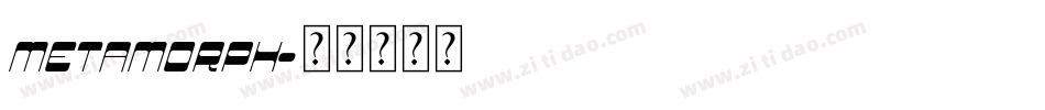 Metamorph字体转换