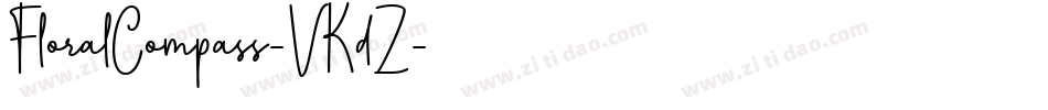 FloralCompass-VKdZ字体转换