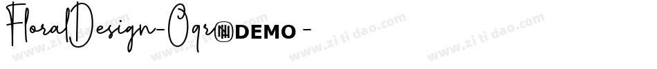 FloralDesign-Oqr3字体转换
